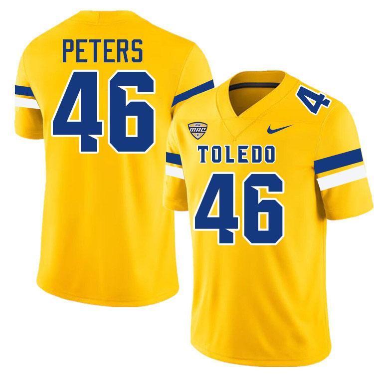Jeremiah Peters Toledo Jersey,Toledo Rockets College Football Jersey Youth College-Gold